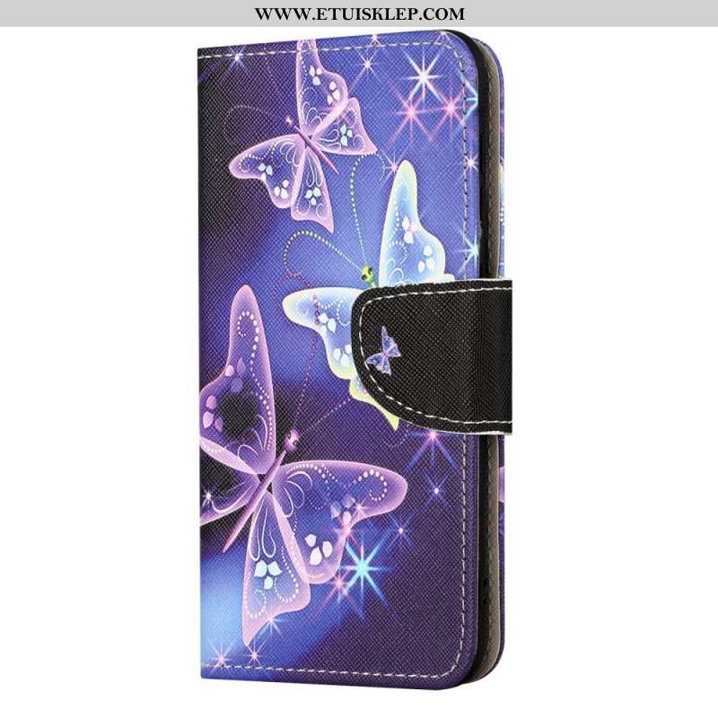 Etui Folio do iPhone 15 Motyle